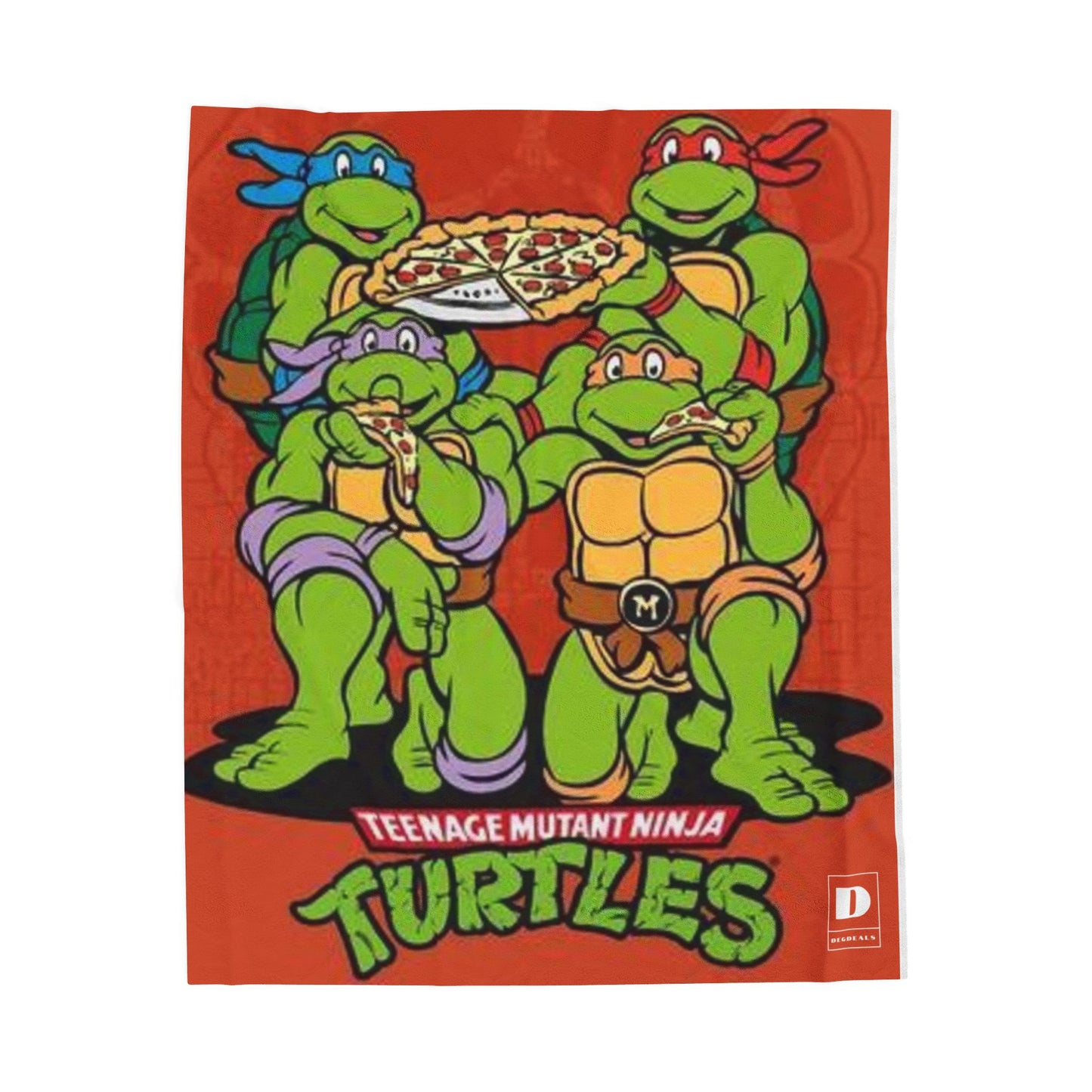 Teenage Mutant Ninja Turtles Velveteen Plush Blanket - Cozy Cartoon Throw